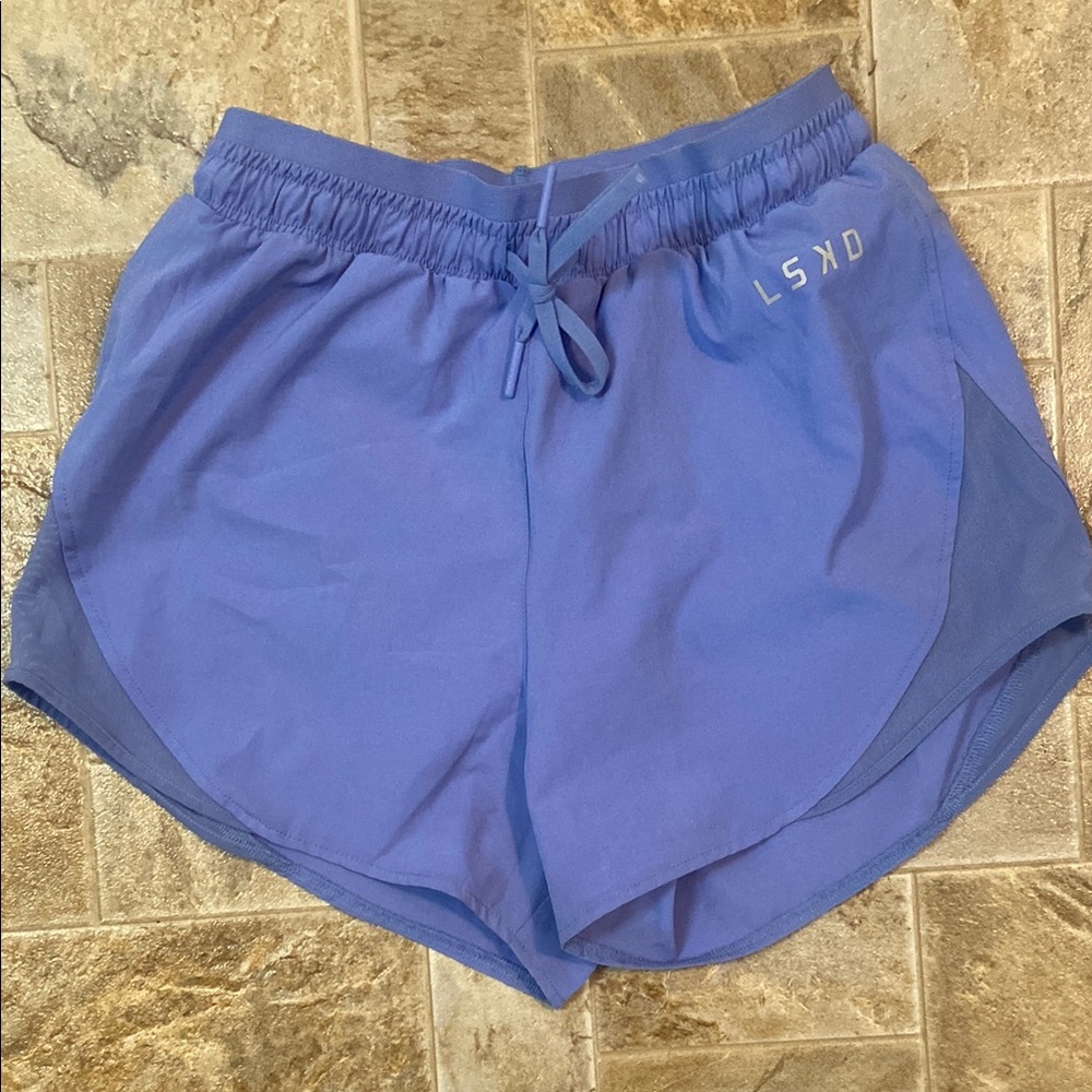 Women's Blue LSKD Athletic running workout Shorts